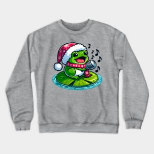 Christmas Carol Frog Crewneck Sweatshirt